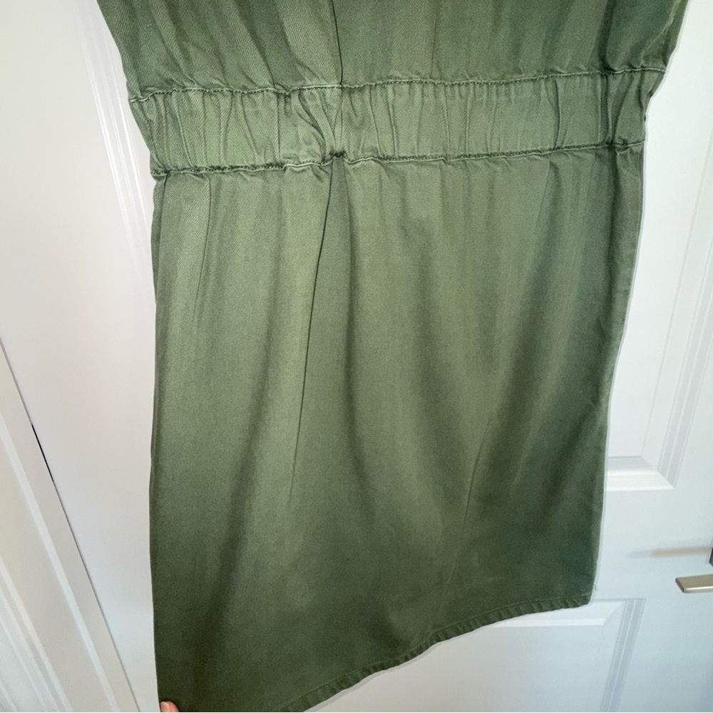 J. Crew Zip Front Chino Dress-Hunter Green - Picture 7 of 9